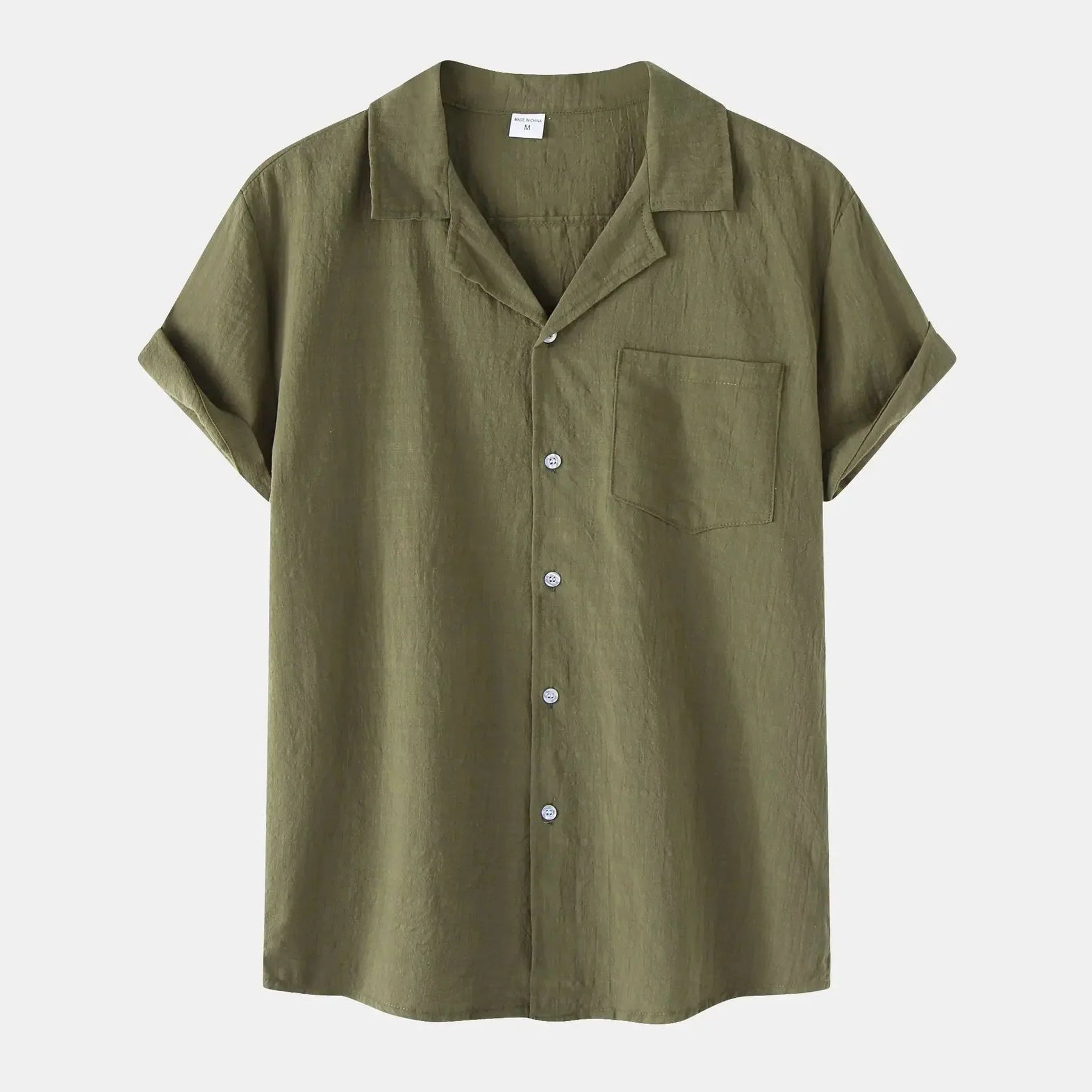 Camisa de Linho Masculina Bonzzano BZ002 em linho premium, elegante e confortável.