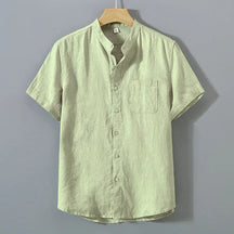 Camisa de Linho Masculina Bonzzano BZ003 em linho premium, corte clássico e acabamento refinado.