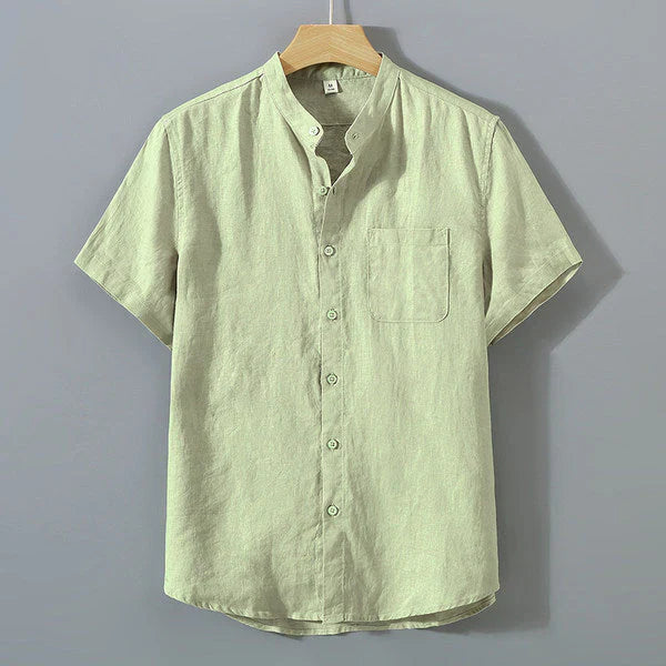 Camisa de Linho Masculina Bonzzano BZ003 em linho premium, corte clássico e acabamento refinado.