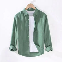 Camisa de Linho Masculina Bonzzano BZ005 em linho premium, elegante e confortável.