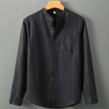 Camisa de Linho Masculina Bonzzano BZ001 em linho nobre, elegante e confortável.