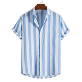 Camisa Listrada Masculina Bonzzano BZ392 em tecido leve e moderno.