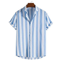 Camisa Listrada Masculina Bonzzano BZ392 em tecido leve e moderno.