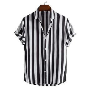 Camisa Listrada Masculina Bonzzano BZ392 em tecido leve e moderno.