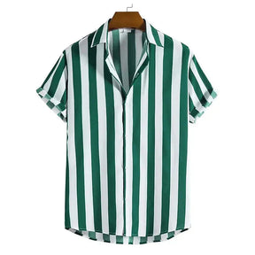 Camisa Listrada Masculina Bonzzano BZ392 em tecido leve e moderno.