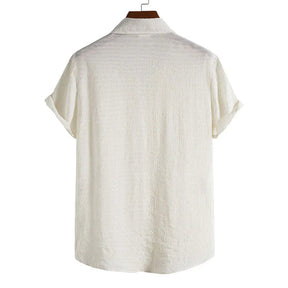Camisa Manga Curta em Linho Bonzzano BZ324, estilo casual e elegante.