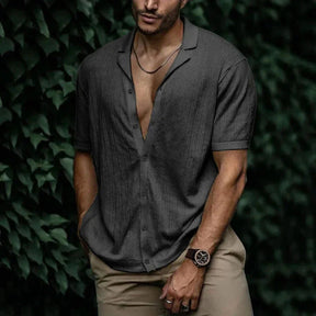 Camisa Masculina Bonzzano BZ083 em algodão e poliéster, estilo moderno.