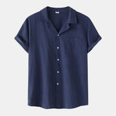 Camisa Masculina em Linho Bonzzano BZ397 com design casual e confortável.