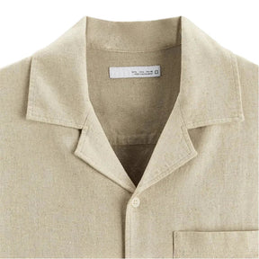 Camisa Masculina em Linho Relaxed Fit Bonzzano BZ360, ideal para climas quentes.