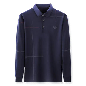 Camisa Polo Manga Comprida Masculina Bonzzano BZ052 em tecido premium.