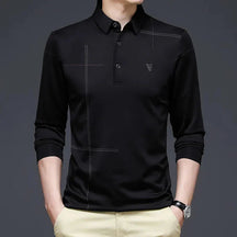 Camisa Polo Manga Comprida Masculina Bonzzano BZ052 em tecido premium.