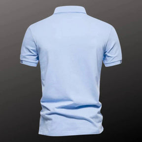 Camisa Polo Masculina Bonzzano BZ201 em algodão com detalhes bordados.