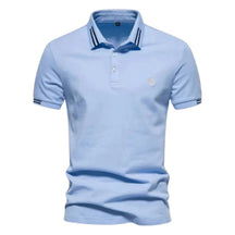 Camisa Polo Masculina Bonzzano BZ201 em algodão com detalhes bordados.