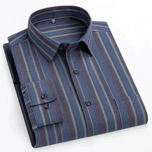 Camisa Social Masculina Bonzzano BZ154 em corte slim fit, elegante e confortável.