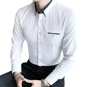 Camisa Social Masculina Bonzzano BZ152 em corte slim fit e tecido de alta qualidade