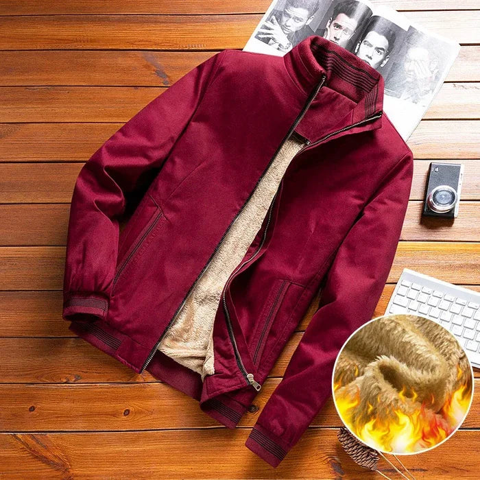 Jaqueta Bomber Masculina Bonzzano BZ168 em poliéster, estilo urbano.