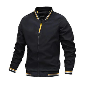 Jaqueta Casual Masculina Bonzzano BZ039 com zíperes, design moderno e corte ajustado.