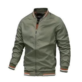 Jaqueta Casual Masculina Bonzzano BZ039 com zíperes, design moderno e corte ajustado.