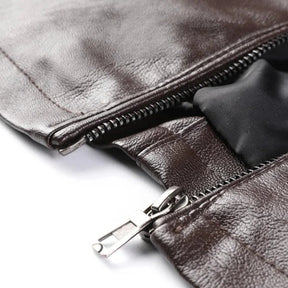 Jaqueta De Couro Masculina Bonzzano BZ169 com design clássico e elegante