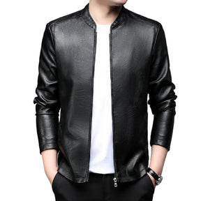 Jaqueta De Couro Masculina Bonzzano BZ169 com design clássico e elegante