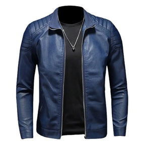 Jaqueta de Couro Motociclista Masculina Bonzzano BZ167 em couro resistente.