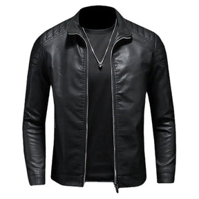 Jaqueta de Couro Motociclista Masculina Bonzzano BZ167 em couro resistente.