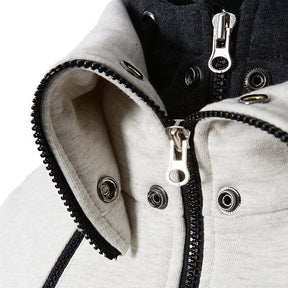 Jaqueta de Moletom Masculina Bonzzano BZ150 em fundo neutro, destacando seu design moderno e acabamento refinado.