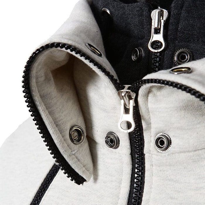 Jaqueta de Moletom Masculina Bonzzano BZ150 em fundo neutro, destacando seu design moderno e acabamento refinado.