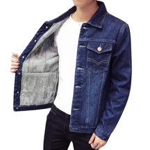 Jaqueta Jeans Masculina Bonzzano BZ133 com design moderno e conforto térmico.