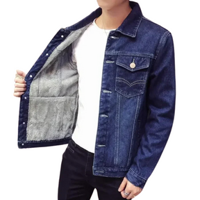 Jaqueta Jeans Masculina Bonzzano BZ133 com design moderno e conforto térmico.