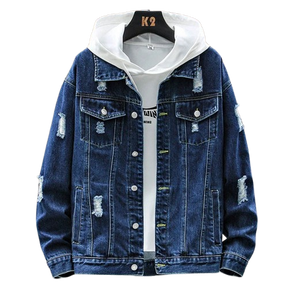 Jaqueta Jeans Masculina Bonzzano BZ138 com design moderno e urbano.