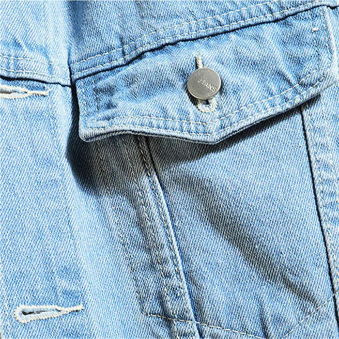 Jaqueta Jeans Masculina Bonzzano BZ141 em jeans premium, estilo moderno.