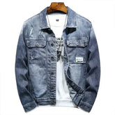 Jaqueta Jeans Masculina Bonzzano BZ153 com design moderno e elegante.