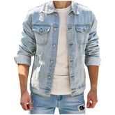 Jaqueta Jeans Masculina Bonzzano BZ158 com design contemporâneo e elegante.