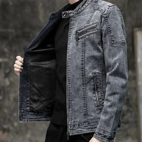 Jaqueta Jeans Masculina Bonzzano BZ162 com estilo vintage e moderno