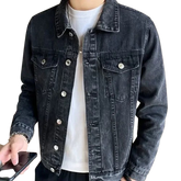 Jaqueta Jeans Masculina Bonzzano BZ160 com botões metálicos exclusivos.