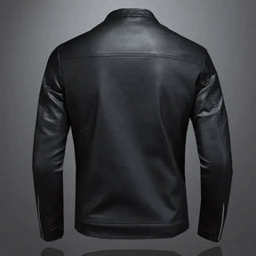 Jaqueta Masculina Bonzzano BZ115 em couro premium, estilo moderno.