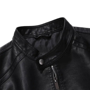 Jaqueta Masculina Bonzzano BZ115 em couro premium, estilo moderno.