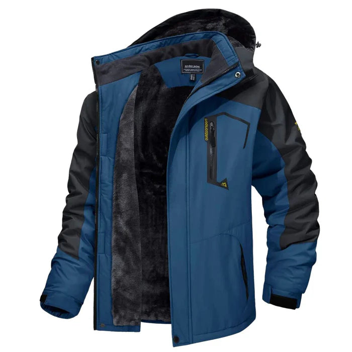 Jaqueta Masculina Forrada Bonzzano BZ113 em ambiente gelado