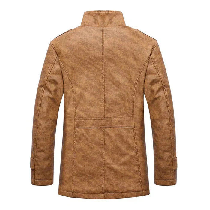 Jaqueta Masculina Forrada Bonzzano BZ093 em fundo neutro, destacando seu design sofisticado e funcional.