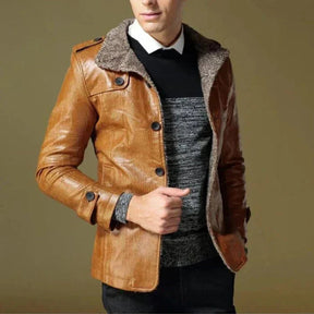 Jaqueta Masculina Forrada Bonzzano BZ093 em fundo neutro, destacando seu design sofisticado e funcional.