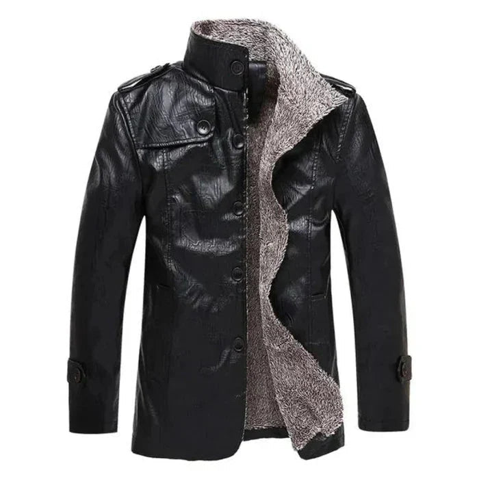 Jaqueta Masculina Forrada Bonzzano BZ093 em fundo neutro, destacando seu design sofisticado e funcional.
