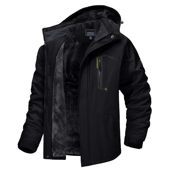 Jaqueta Masculina Forrada Bonzzano BZ113 em ambiente gelado