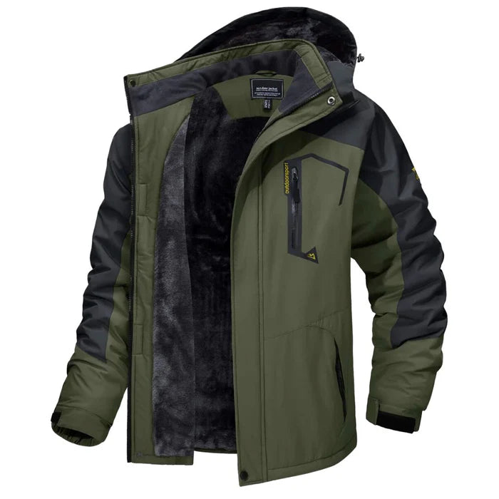 Jaqueta Masculina Forrada Bonzzano BZ113 em ambiente gelado