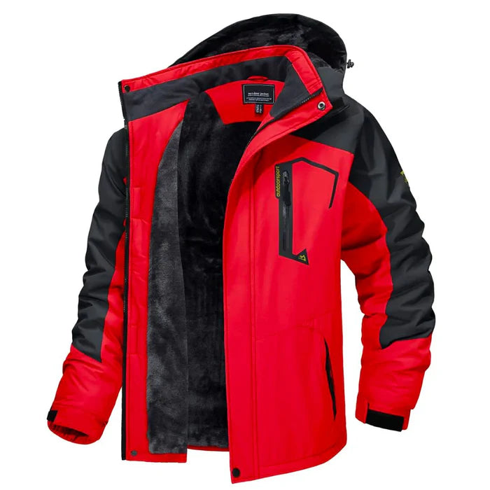 Jaqueta Masculina Forrada Bonzzano BZ113 em ambiente gelado