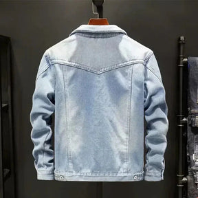 Jaqueta Masculina Jeans Acolchoado Bonzzano BZ094 com estilo clássico e conforto térmico.