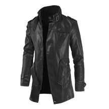 Jaqueta Masculina Bonzzano BZ165 em couro genuíno e poliéster premium.