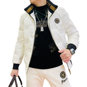 Jaqueta Masculina Puffer Bonzzano BZ119 em lyocell com forro de algodão