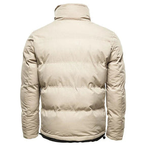 Jaqueta masculina puffer Bonzzano BZ118 com forro de lã e capuz