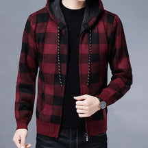 Jaqueta Masculina Xadrez Bonzzano BZ144 com estampa clássica e modelagem ajustada.